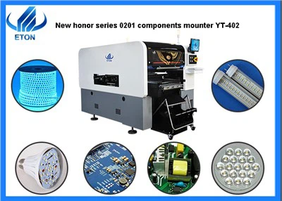 Min 0201、10×10mm部品を搭載可能な新設計マウンター